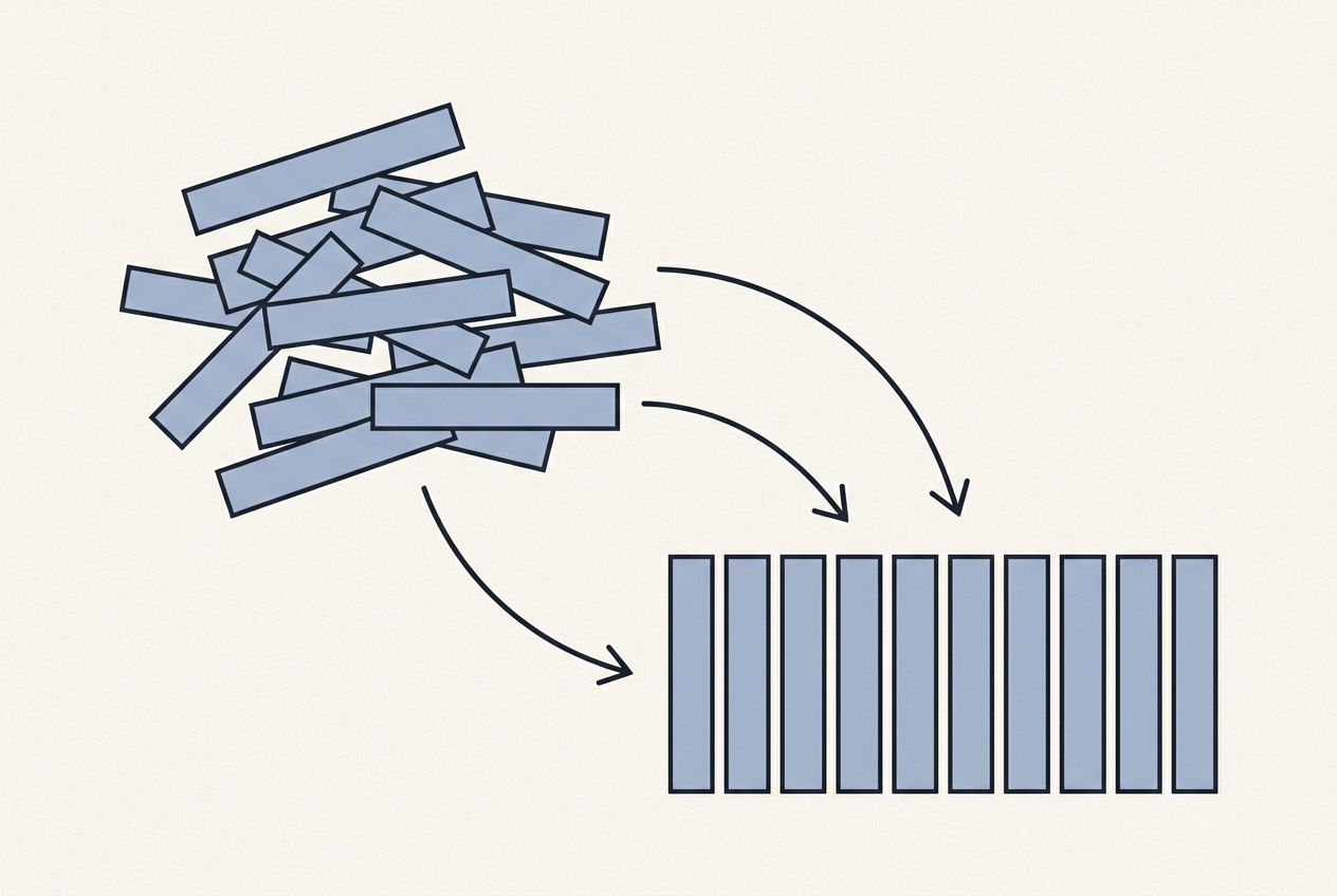 読者タイプの抽象的イラスト